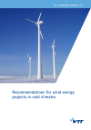 Recommendations for wind energy projects in cold climates
