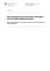Das Potenzial der erneuerbaren Energien bei der Elektrizitätsproduktion