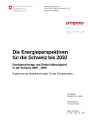 Die Energieperspektiven für die Schweiz bis 2050