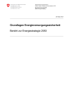 Grundlagen Energieversorgungssicherheit