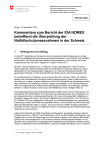 Kommentare zum Bericht der IDA NOMEX betreffend die Überprüfung der Notfallschutzmassnahmen in der Schweiz