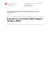 Evaluation der kostendeckenden Einspeisevergütung (KEV)