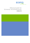Effizienzmodell für Schweizer Stromlieferanten