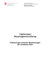 Totalrevision Stauanlagenverordnung