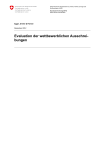 Evaluation der wettbewerblichen Ausschreibungen