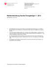 Marktentwicklung fossiler Energieträger 1 / 2013