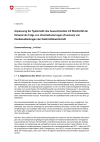 Anpassung der Systematik des Aussenhandels mit Elektrizität der Schweiz