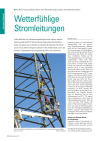 Wetterfühlige Stromleitungen