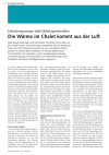 Die Wärme im Chalet kommt aus der Luft