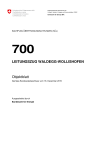 700 Leitungszug Waldegg-Wollishofen, Objektblatt