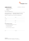 EnergieSchweiz Jahreskonferenz 2013: Anmeldung