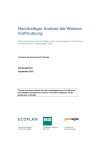 Nachhaltiger Ausbau der Wasserkraftnutzung