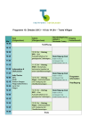 Programm Informationsveranstaltung 19. Oktober 2013