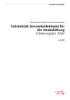 Teilstatistik Sonnenkollektoren für die Heubelüftung, Erhebungsjahr 2004