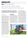 Besoin de personne en scooter électrique