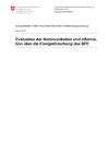 Evaluation der Kommunikation und Information über die Energieforschung des BFE
