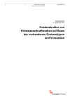 Kostenstruktur von Kleinwasserkraftwerken auf Basis der vorhandenen Grobanalysen und Vorstudien