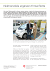 Elektromobile ergänzen Firmenflotte
