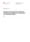 Vergleich der internationalen Regelungen zum Schutz der Fledermäuse und Zugvögel vor Windenergieanlagen