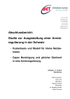 Abschlussbericht: Studie zur Ausgestaltung einer Anreizregulierung in der Schweiz