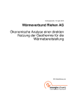 Wärmeverbund Riehen AG: Ökonomische Analyse einer direkten Nutzung der Geothermie für die Wärmebereitstellung