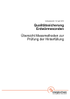 Qualitätssicherung Erdwärmesonden - Übersicht Messmethoden zur Prüfung der Hinterfüllung