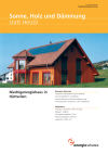 Sonne, Holz und Dämmung statt Heizöl. Niedrigenergiehaus in Hüttwilen