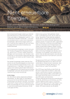 Fakten zur Energie Nr. 3: Nicht erneuerbare Energien