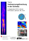 Tagung Verbrennungsforschung in der Schweiz, 9. September 2015, ETH Zürich, Zentrum, ML D 28