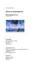 Strom im Aussenbereich - Eine Auslegeordnung