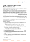 Liste von Fragen an den Solarinstallateur