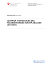 QS-WP/QP: Fortsetzung des Feldmonitorings von WP-Anlagen (2011-2014)
