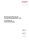 Ex-Post-Analyse des Energieverbrauchs der schweizerischen Haushalte 2000 bis 2014 nach Bestimmungsfaktoren und Verwendungszwecken
