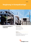 Vergärung in Kompaktanlage. Kompogasanlage in Volketswil