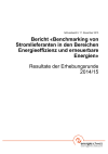 Benchmarking von Stromlieferanten in den Bereichen Energieeffizienz und erneuerbare Energien