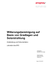 Witterungsbereinigung auf Basis von Gradtagen und Solarstrahlung