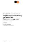 Regulierungsfolgenabschätzung zur Revision des Stromversorgungsgesetzes