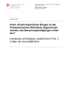 Kann virtuell importiertes Biogas an die Schweizerischen Klimaziele angerechnet werden und Steuervergünstigungen erhalten? Kurzstudie auf Englisch, erstellt durch Prof. T. Cottier der Universität Bern