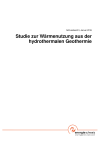 Wärmenutzung aus hydrothermaler Geothermie