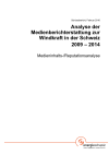 Analyse der Medienberichterstattung zur Windkraft in der Schweiz 2009 – 2014, Medieninhalts-/Reputationsanalyse
