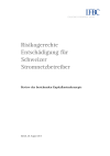 Risikogerechte Entschädigung für Schweizer Stromnetzbetreiber