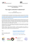 IEA / ERCOFTAC workshop on "Gas engine combustion fundamentals", June 13, 2016