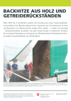 Backhitze aus Holz und Getreiderückständen