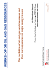 The depletion of oil and gas world reserves and their consequences on major energy issues