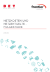 Netzkosten und Netzentgelte – Folgestudie