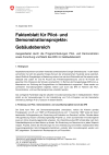 Faktenblatt für Pilot- und Demonstrationsprojekte: Gebäudebereich