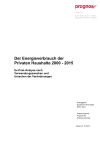 Ex-Post-Analyse des Energieverbrauchs der schweizerischen Haushalte 2000 bis 2015 nach Bestimmungsfaktoren und Verwendungszwecken