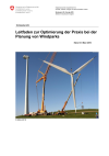 Leitfaden zur Optimierung der Praxis bei der Planung von Windparks