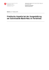 Praktische Aspekte bei der Ausgestaltung der Schnittstelle Markt-Netz im Verteilnetz