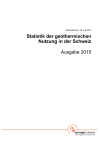 Statistik der geothermischen Nutzung in der Schweiz - Ausgabe 2015